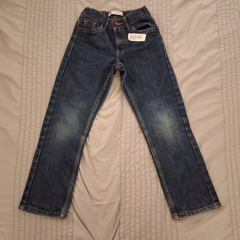 Levis 511 Slim Stretch Jeans Boys Size 7X Reg 7 8 Yrs Dark Wash Denim Kids